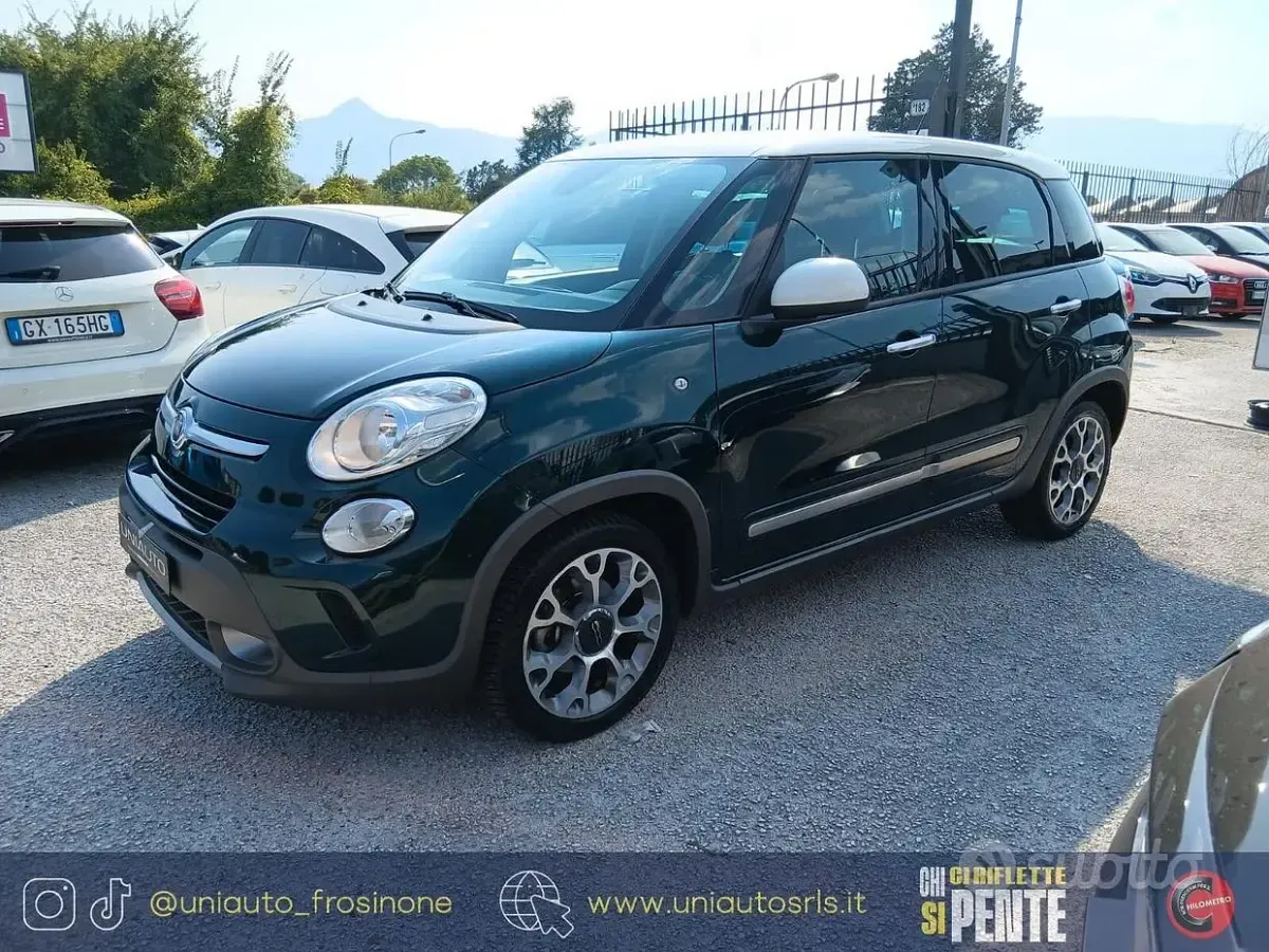 Usata Fiat 500L Lounge 85 CV (62 kW) 2015 Verde Monovolume