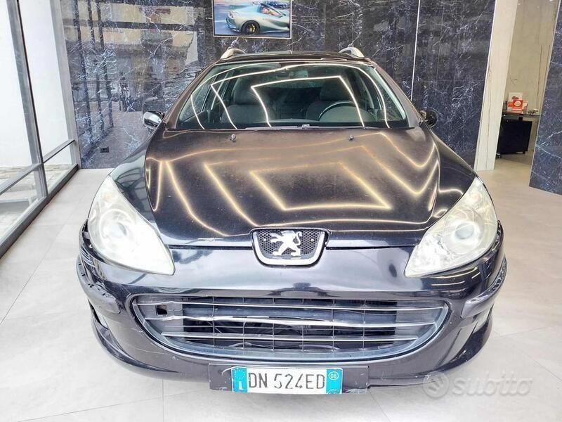 Nero Usata 2008 Peugeot 407 Premium Station wagon | 1499 € (Buon prezzo) - Immagine 1/4