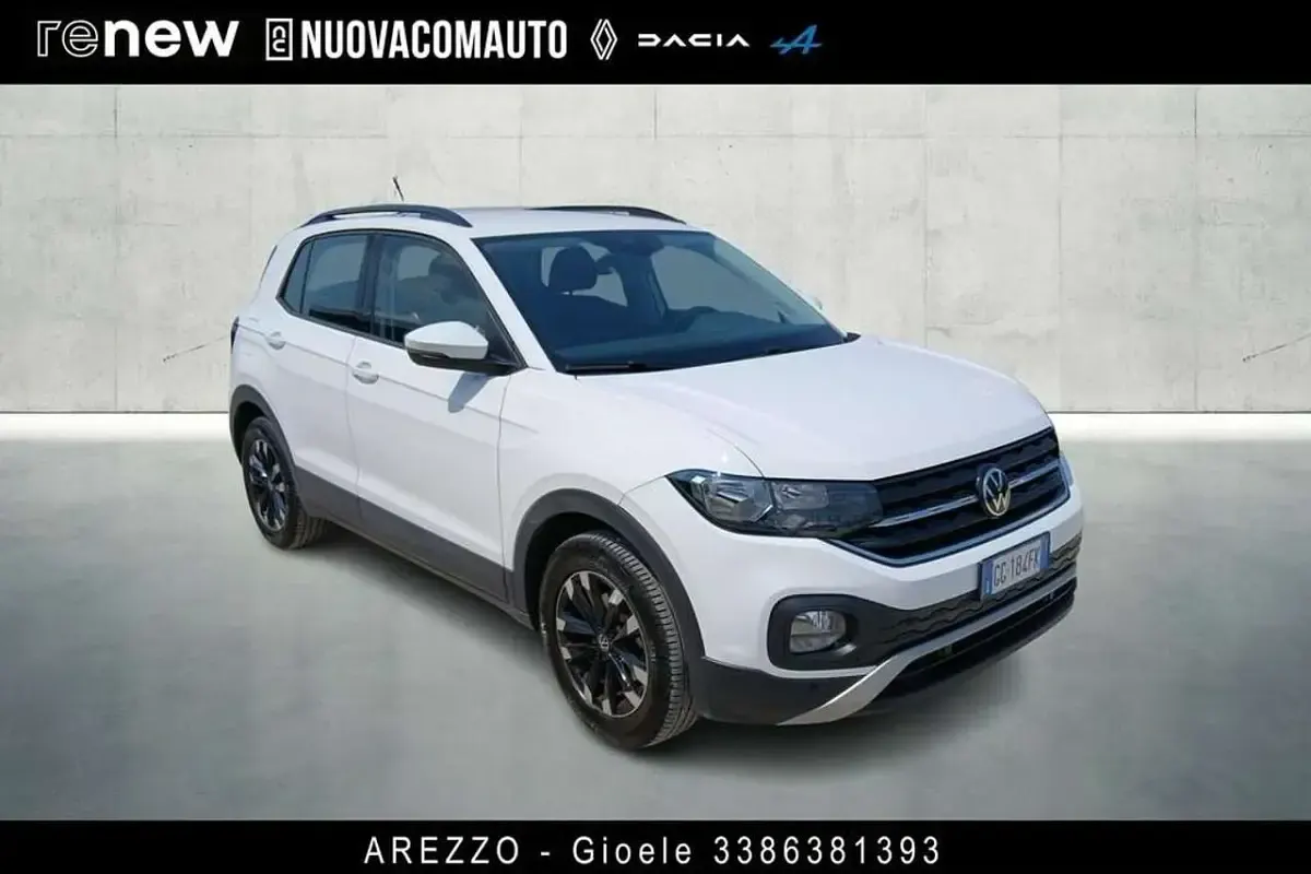 Usata VW T-Cross Style 95 CV (69 kW) 2021 Bianco SUV