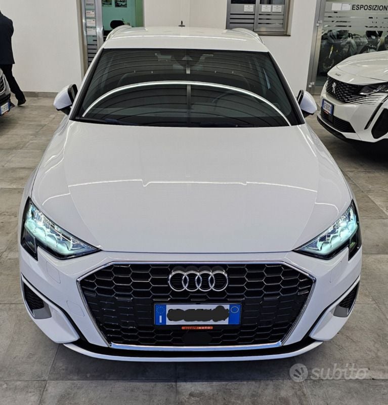 Usata Audi A3 Advanced 150 CV (110 kW) 2020 Bianco Berlina
