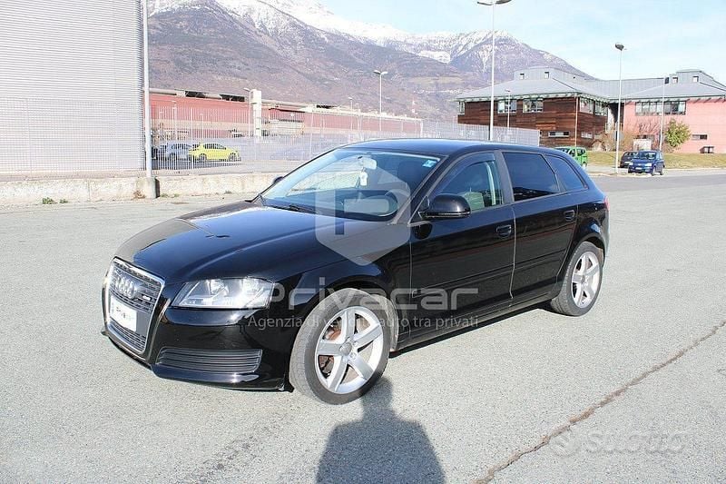 Usata Audi A3 Sportback Attraction 90 CV (66 kW) 2010 Nero Utilitaria