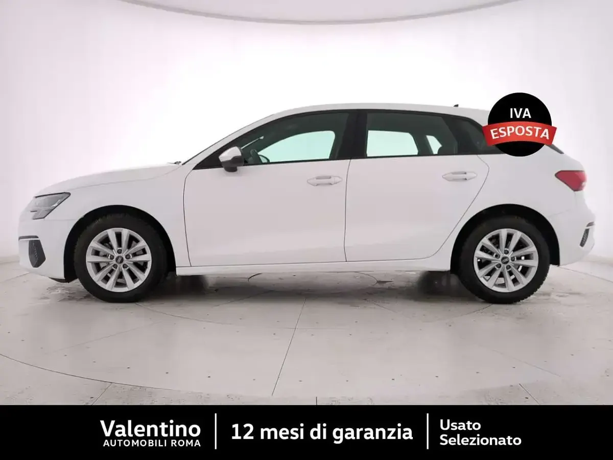 Usata Audi A3 Advanced 116 CV (85 kW) 2021 Bianco Berlina