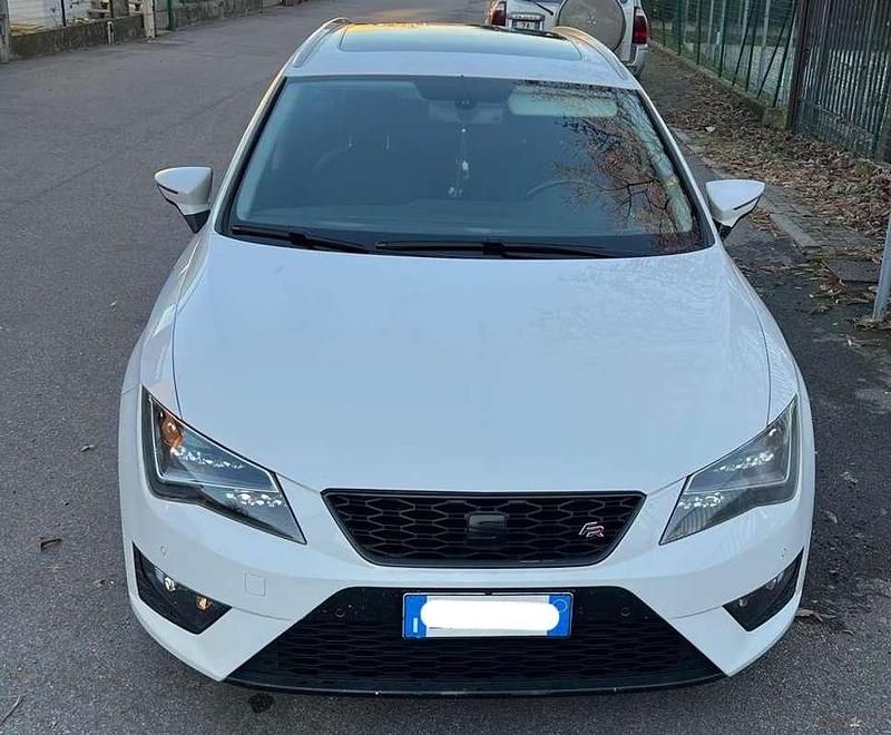 Usata Seat Leon 150 CV (110 kW) 2014 Bianco Station wagon