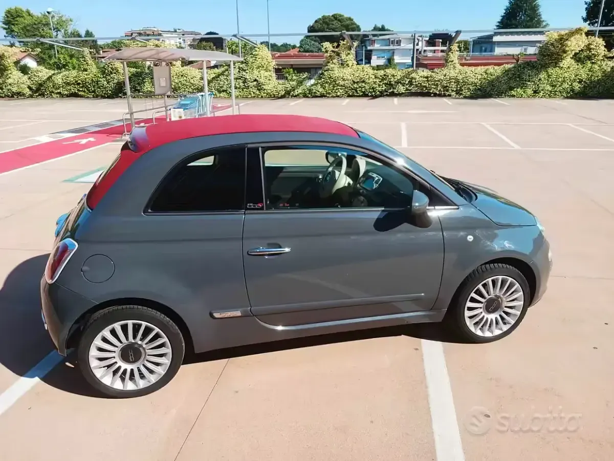 Usata Fiat 500C 69 CV (50 kW) 2015 Grigio Cabrio