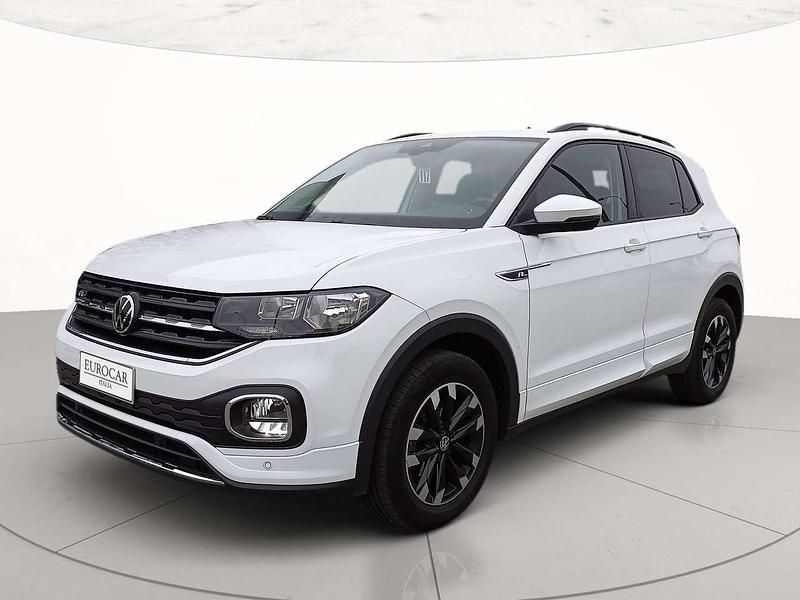 Pure white Usata 2022 VW T-Cross Sportline SUV | 19.500 € (Cara) - Immagine 1/4