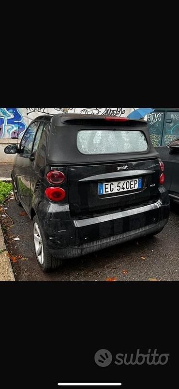 Usata Smart ForTwo Cabrio 71 CV (52 kW) 2009 Nero Cabrio