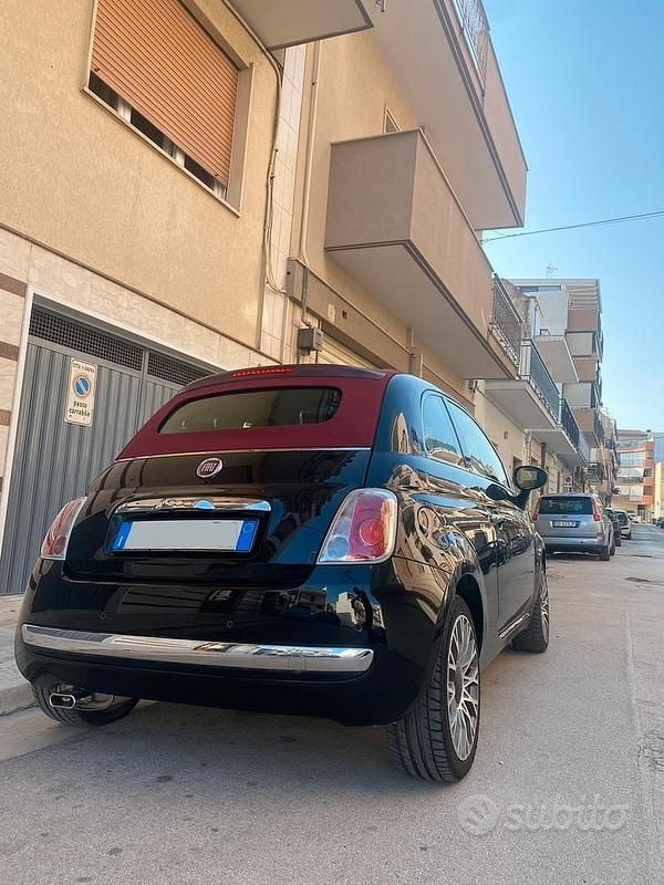 Usata Fiat 500 Sport 100 CV (73 kW) 2009 Nero Cabrio