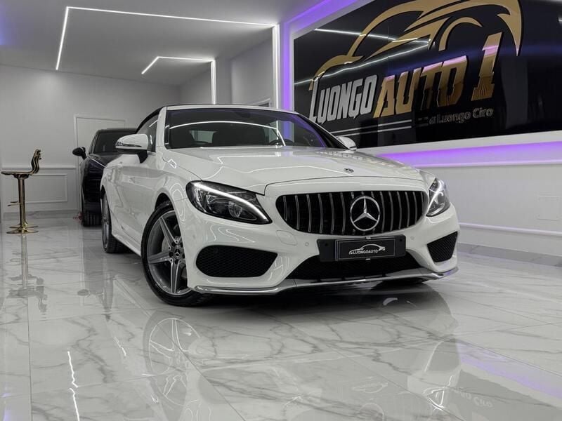 Usata Mercedes C220 Premium Plus 194 CV (142 kW) 2018 Bianco Cabrio
