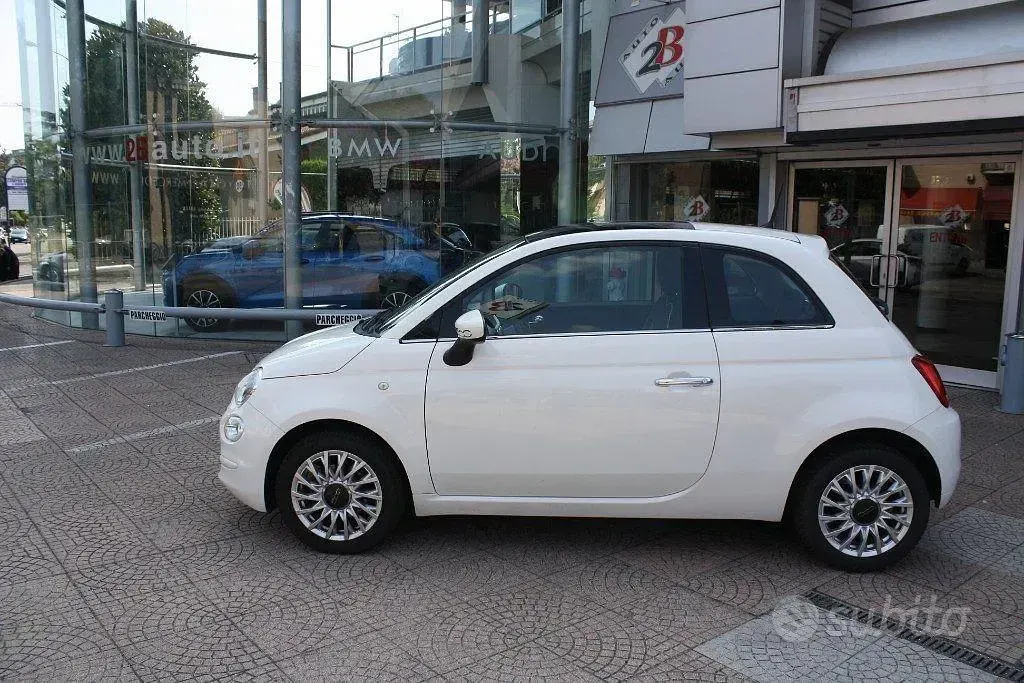 Usata Fiat 500 Lounge 69 CV (50 kW) 2018 Bianco Utilitaria
