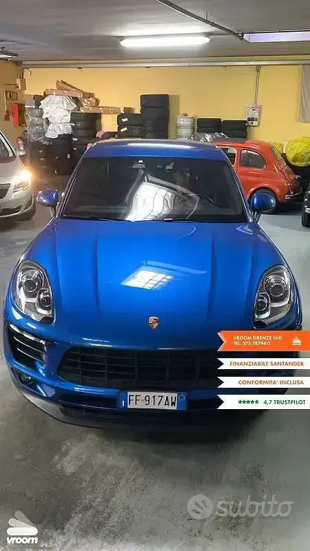 Begagnad Porsche Macan 252 HK (185 kW) 2016 Blå SUV