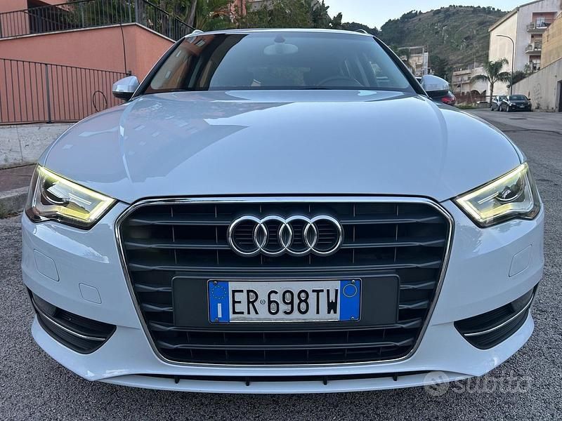 Usata Audi A3 Ambition 104 CV (76 kW) 2014 Bianco Berlina