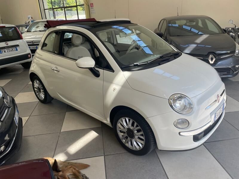 Usata Fiat 500C Lounge 69 CV (50 kW) 2014 Bianco Cabrio