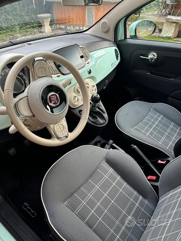 Usata Fiat 500 Lounge 69 CV (50 kW) 2018 Verde Utilitaria