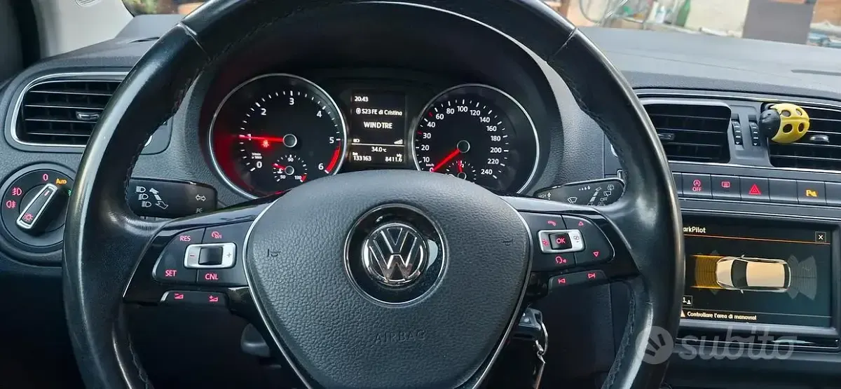 Usata VW Polo Comfortline 75 CV (55 kW) 2015 Nero Berlina