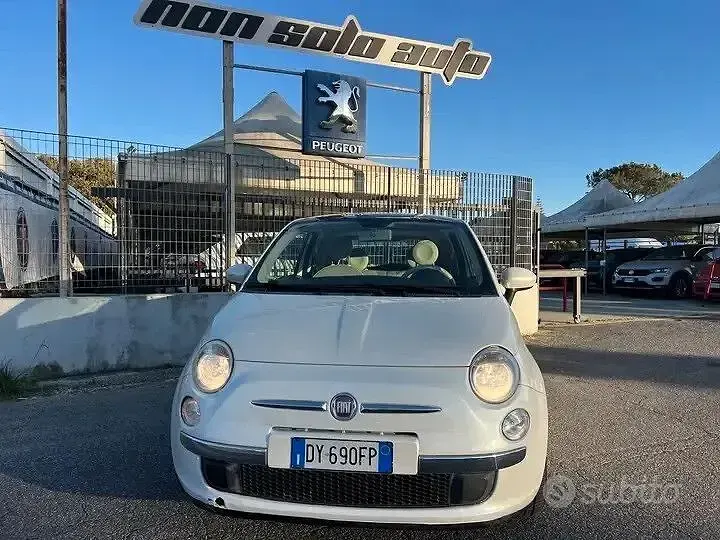 Usata Fiat 500 Lounge 69 CV (50 kW) 2009 Bianco Cabrio