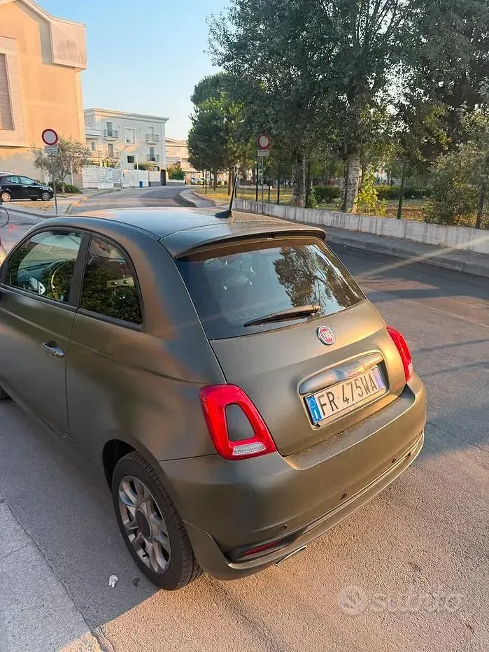 Usata Fiat 500S 95 CV (69 kW) 2018 Verde Berlina