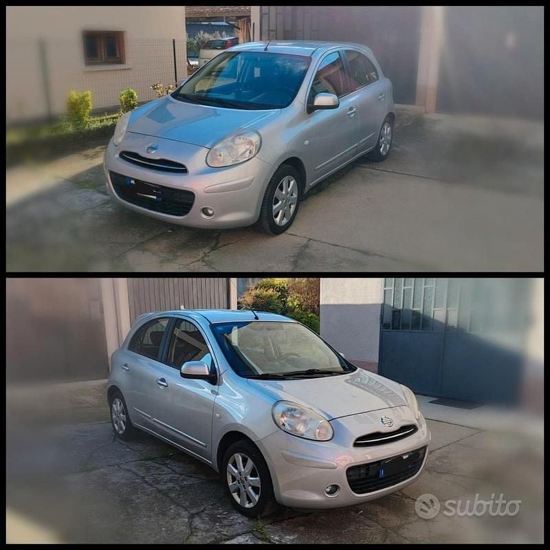 Usata Nissan Micra Acenta 98 CV (72 kW) 2012 Grigio Utilitaria