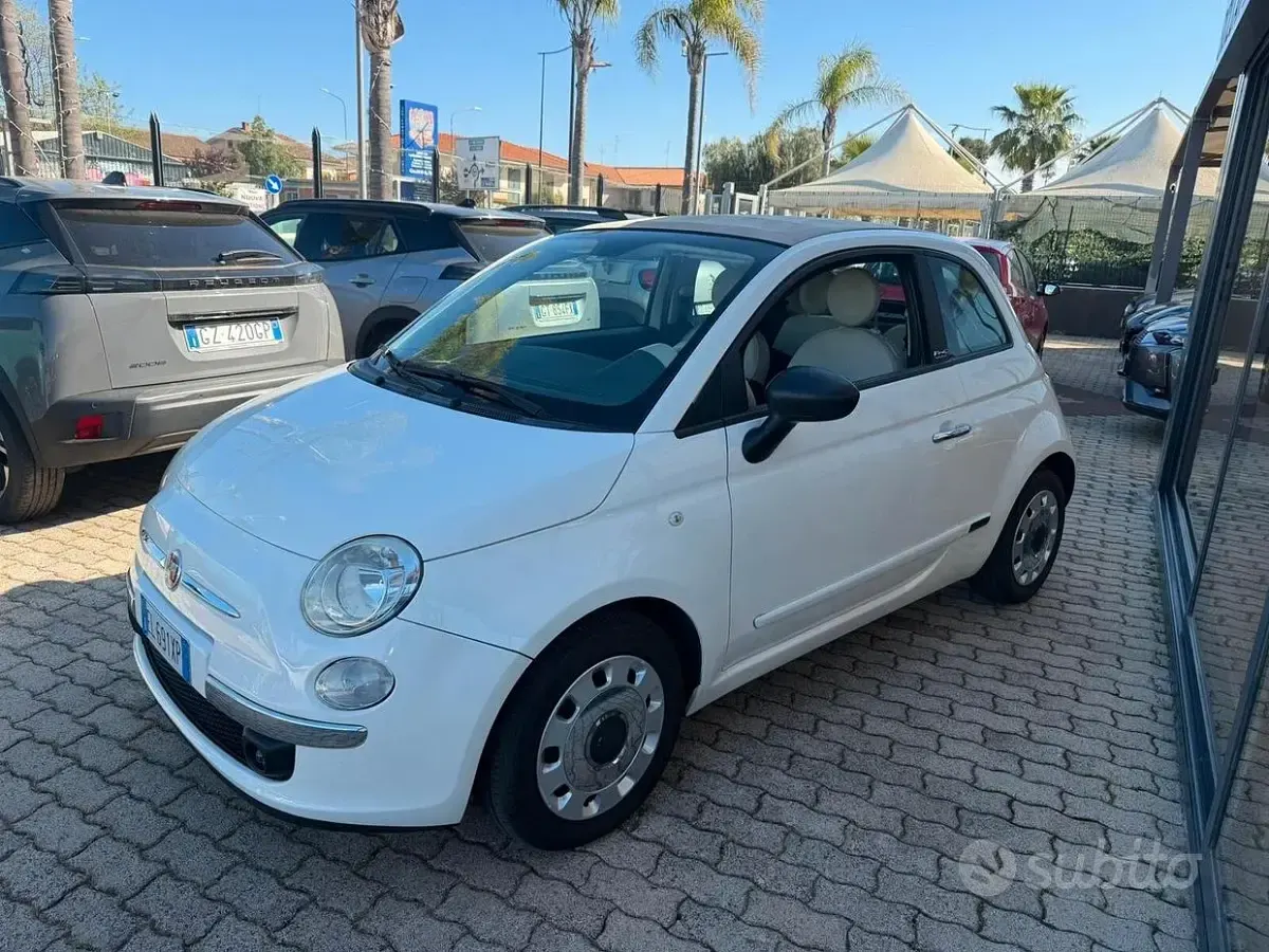 Usata Fiat 500C Lounge 85 CV (62 kW) 2012 Bianco Cabrio