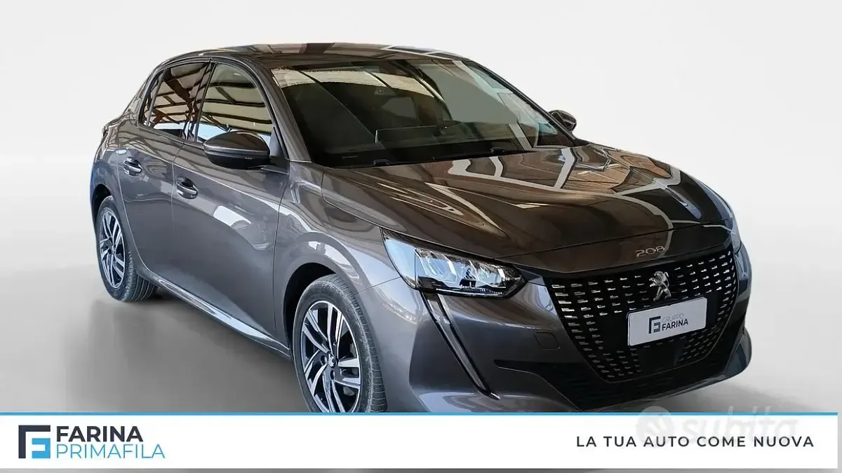 Usata Peugeot 208 Allure 101 CV (74 kW) 2021 Grigio Utilitaria