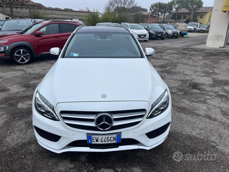 Usata Mercedes C220 Premium 169 CV (124 kW) 2014 Bianco Station wagon