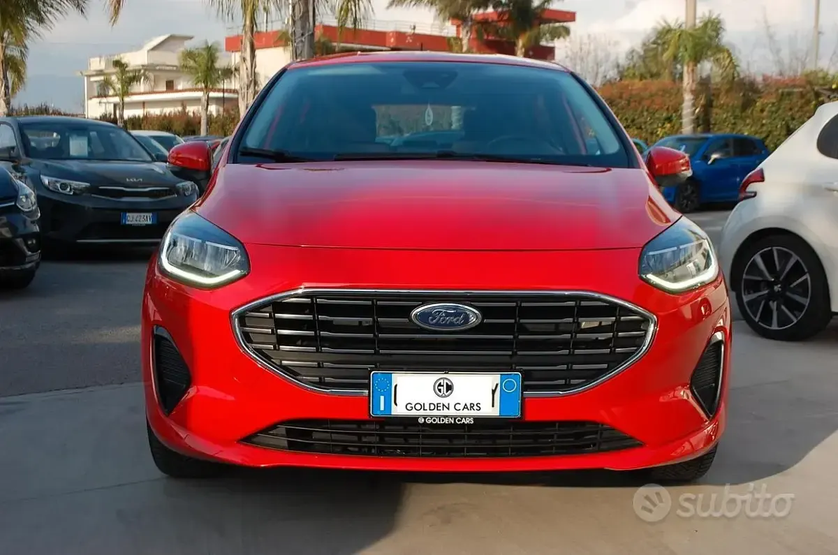 Usata Ford Fiesta Titanium 75 CV (55 kW) 2022 Rosso Utilitaria