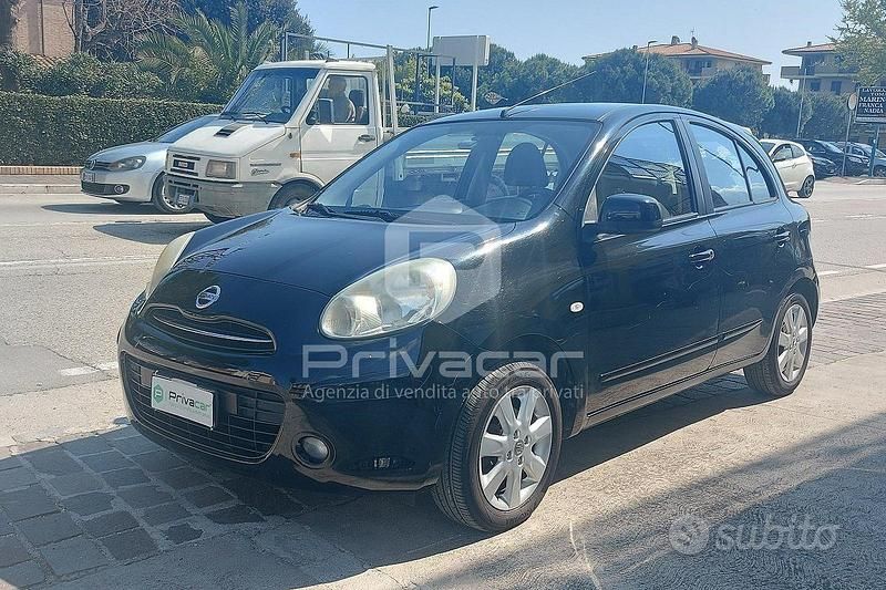 Usata Nissan Micra Acenta 80 CV (58 kW) 2012 Nero Utilitaria