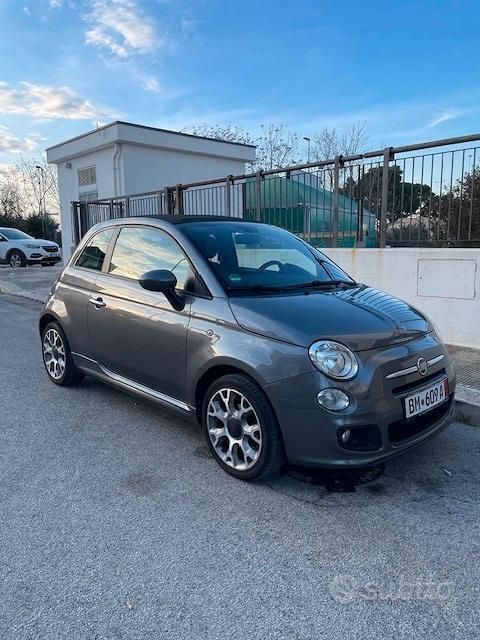 Usata Fiat 500 69 CV (50 kW) 2014 Grigio Cabrio