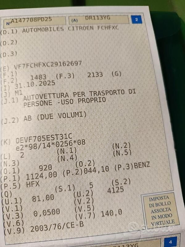 Usata Citroën C3 Elegance 2008 Grigio Berlina