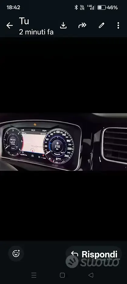 Usata VW Golf VII Exclusive 115 CV (84 kW) 2018 Berlina