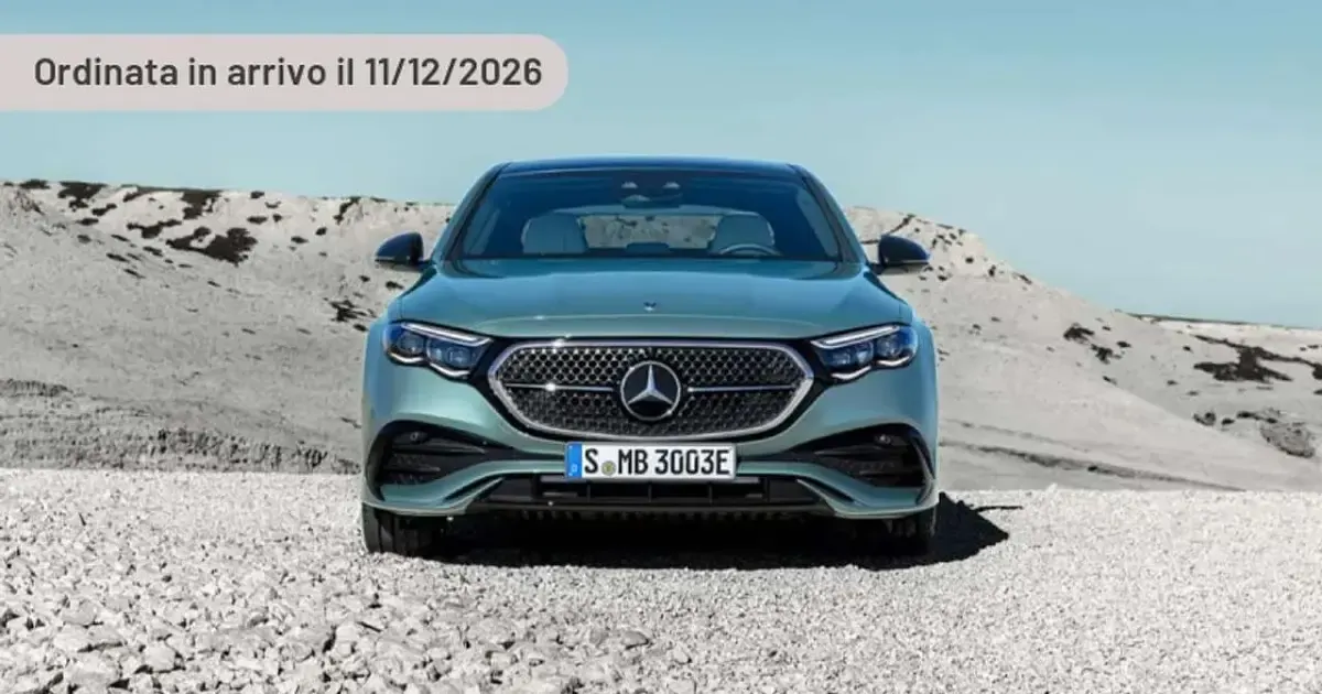 Nuova Mercedes E53 AMG Advanced Plus 585 CV (430 kW) 2025 Argento Berlina