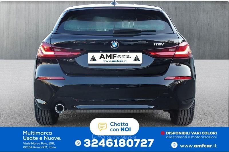 Usata BMW 118 Advantage 136 CV (100 kW) 2023 Nero Utilitaria