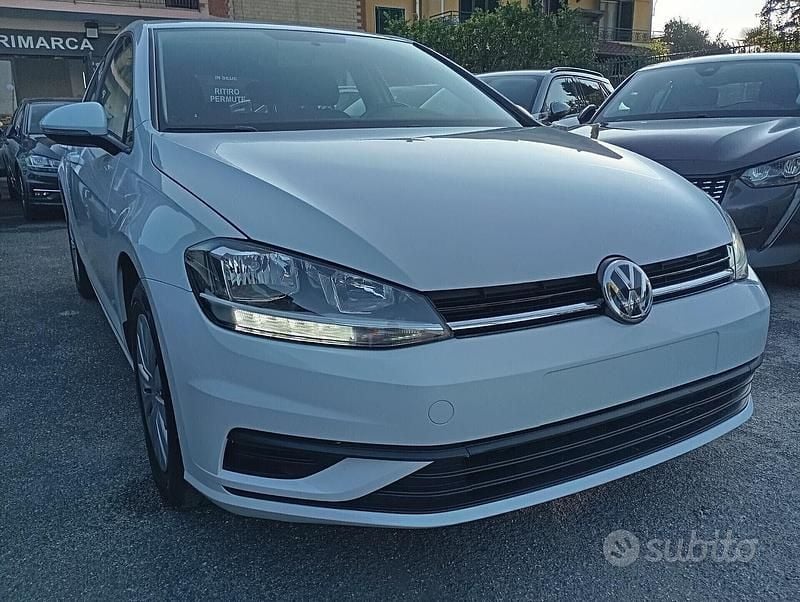 Usata VW Golf VII Trendline 86 CV (63 kW) 2019 Bianco Berlina