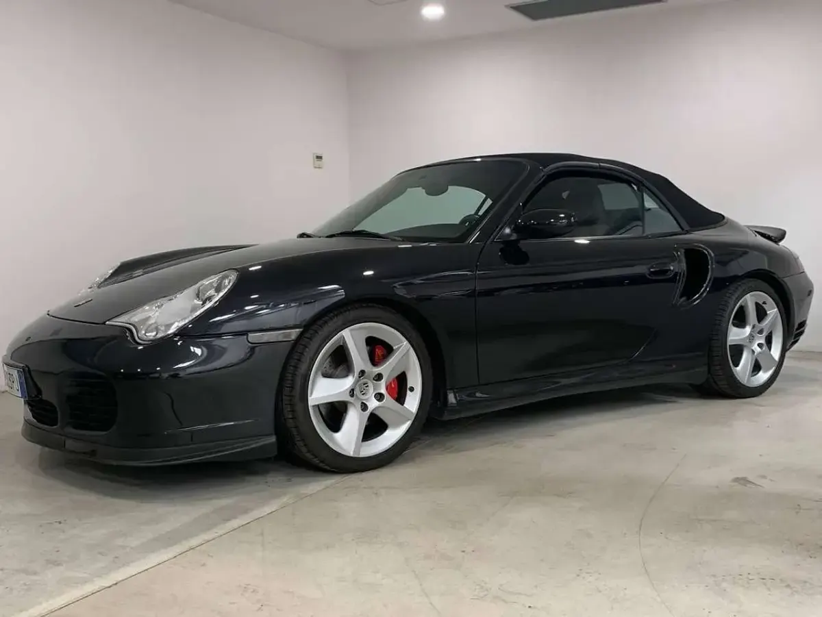 Usata Porsche 996 Turbo 420 CV (308 kW) 2004 Nero Cabrio