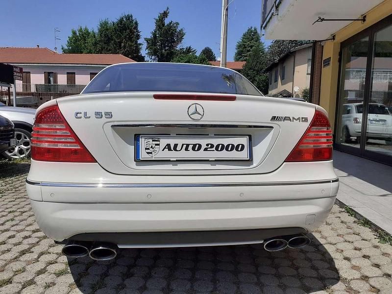 Begagnad Mercedes CL55 AMG AMG 500 HK (367 kW) 2003 Vit Sportkupé