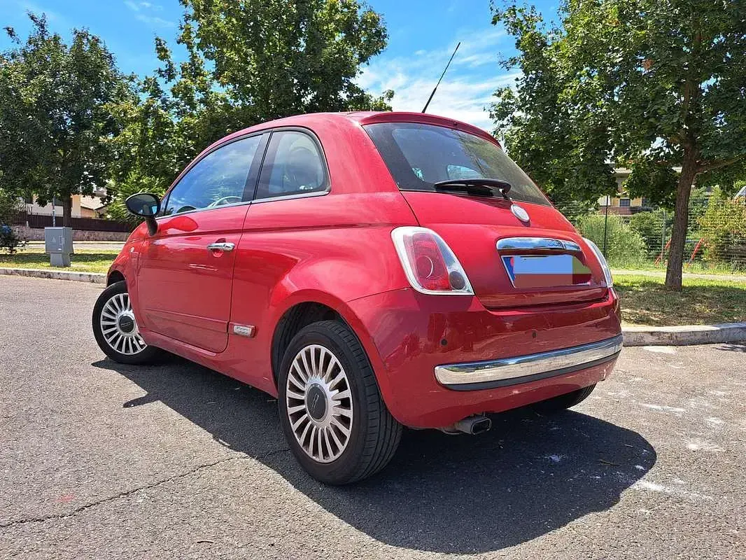 Usata Fiat 500 Lounge 69 CV (50 kW) 2012 Rosso Utilitaria