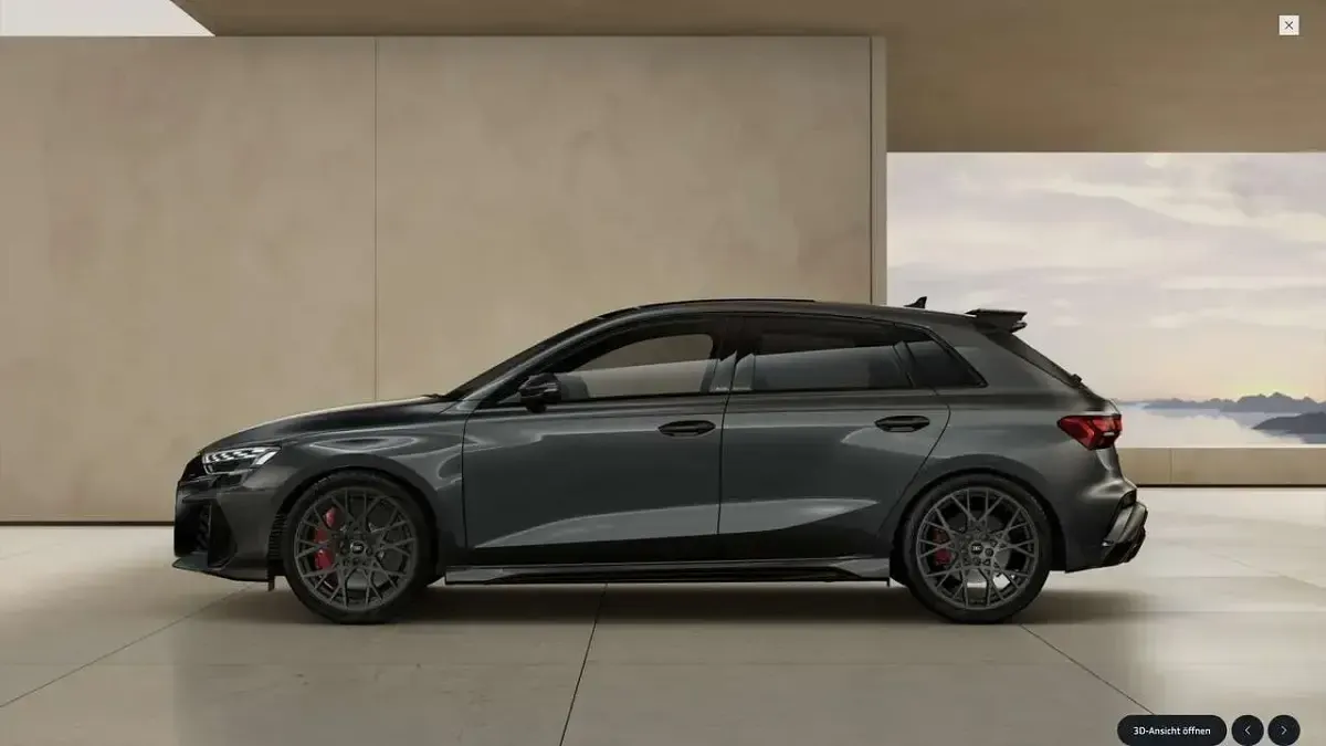 Nuova Audi RS3 Ambiente 400 CV (294 kW) 2026 Grigio daytona perla Berlina