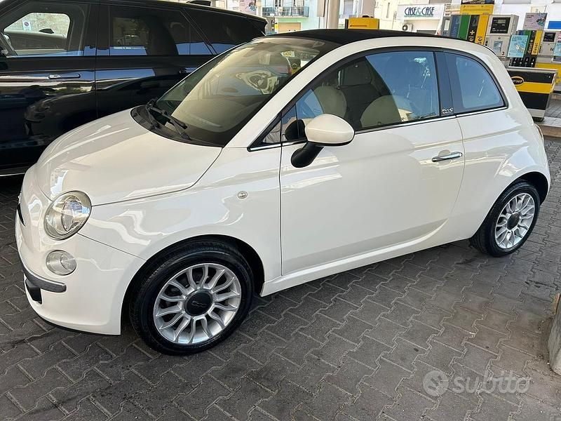 Usata Fiat 500 65 CV (47 kW) 2011 Bianco Cabrio