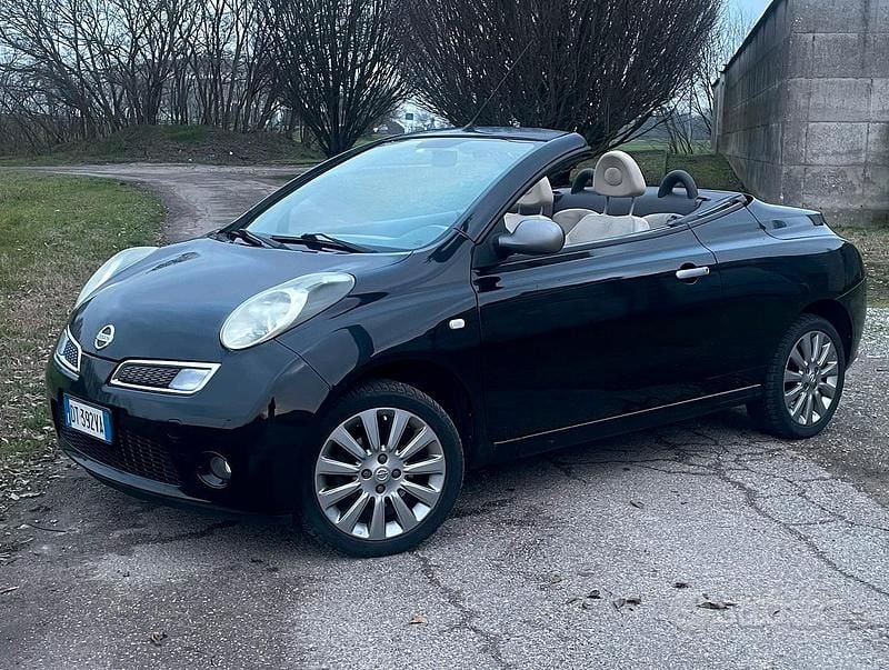 Usata Nissan Micra C+C 88 CV (64 kW) 2009 Nero Cabrio