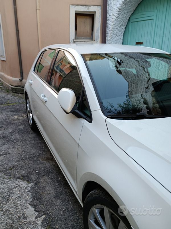 Usata VW Golf VII 110 CV (80 kW) 2013 Bianco Berlina