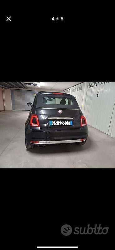 Usata Fiat 500 69 CV (50 kW) 2016 Nero Cabrio