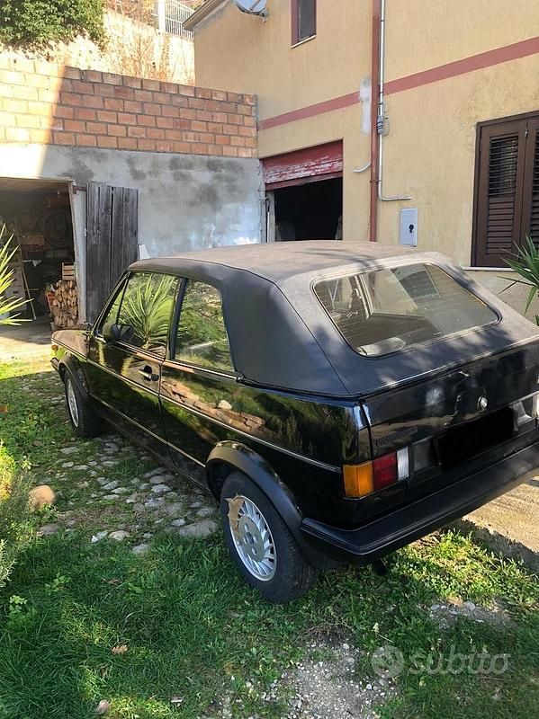Usata VW Golf Cabriolet 50 CV (36 kW) 1981 Nero Cabrio