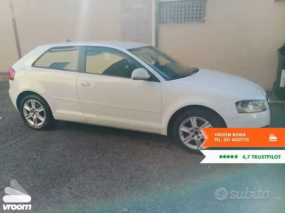 Usata Audi A3 Ambition 160 CV (117 kW) 2010 Bianco Utilitaria