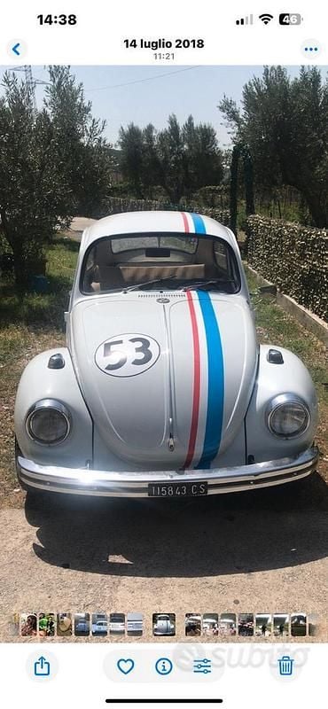 Usata VW Beetle 1970 Bianco Utilitaria