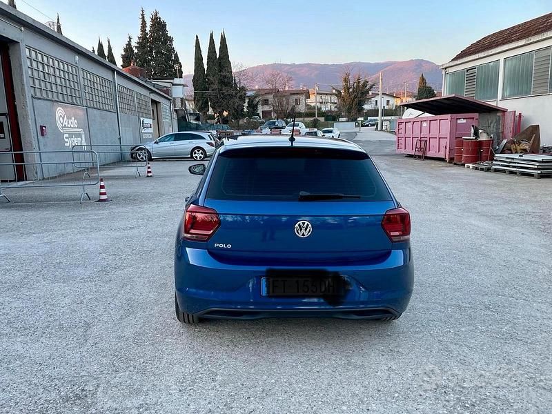 Usata VW Polo 95 CV (69 kW) 2018 Blu Berlina