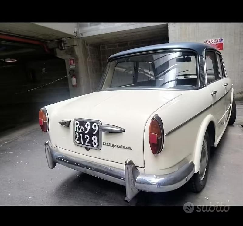 Usata Fiat 1200 1960 Bianco Berlina
