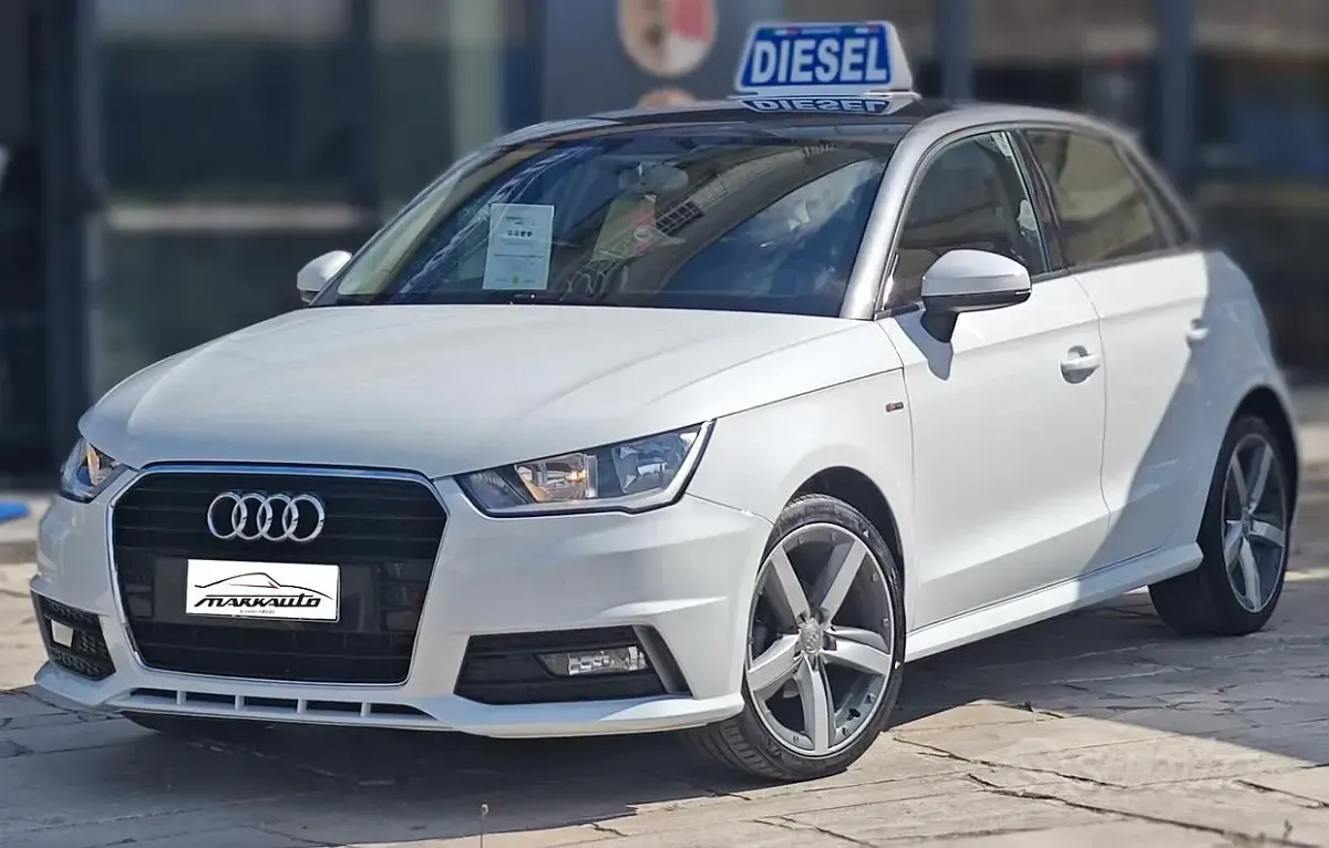 Usata Audi A1 S-Line 90 CV (66 kW) 2017 Bianco Utilitaria