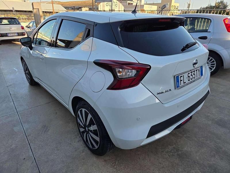 Usata Nissan Micra Tekna 90 CV (66 kW) 2017 Bianco Utilitaria