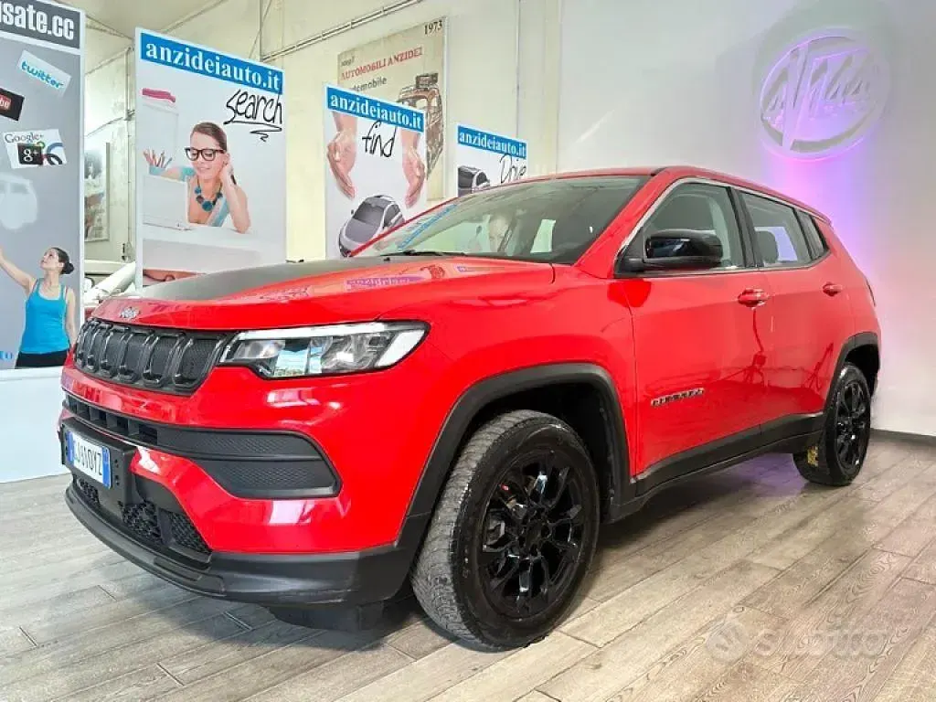 Usata Jeep Compass Longitude 131 CV (96 kW) 2022 Rosso pastello SUV