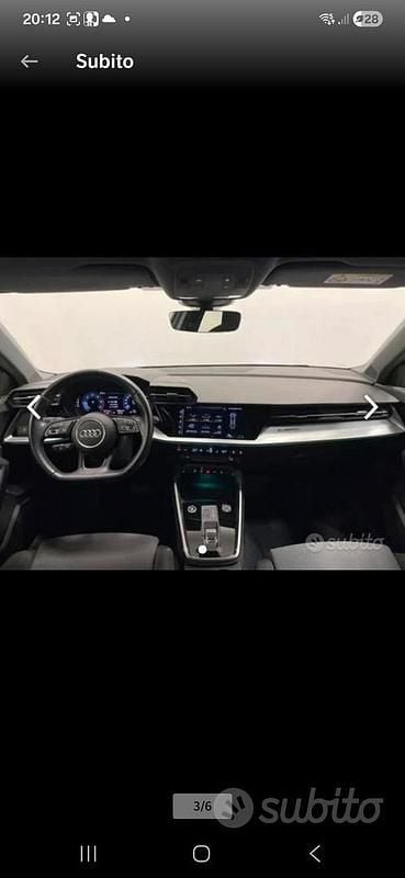 Usata Audi A3 Advanced 150 CV (110 kW) 2021 Nero Berlina