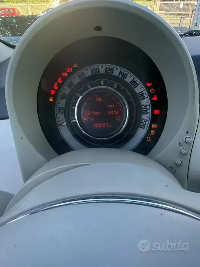 Usata Fiat 500 Lounge 69 CV (50 kW) 2017 Bianco Berlina
